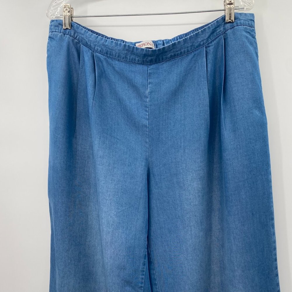 MERONA FLAIR BOTTOM PANTS BLUE WOMENS LARGE